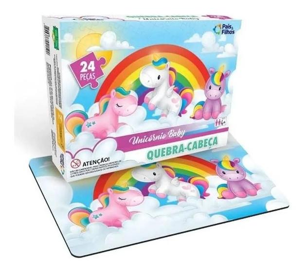 Imagem de Puzzle Quebra Cabeça Unicórnio Baby 24 Peças - Pais & Filhos