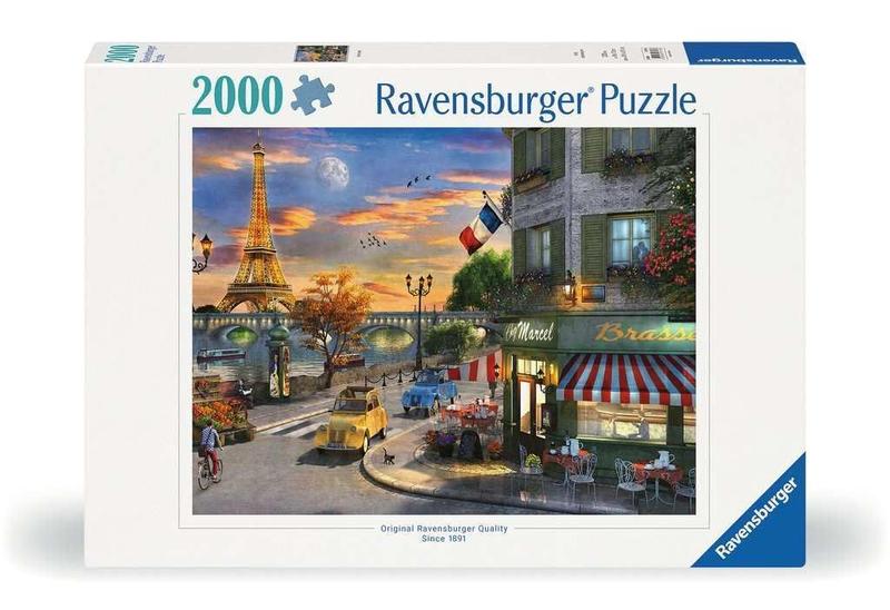 Imagem de Puzzle Ravensburger Paris Sunset 2000 peças para adultos