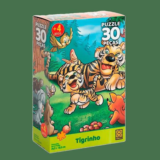 Imagem de Puzzle Tigrinho 30 Peças - GROW
