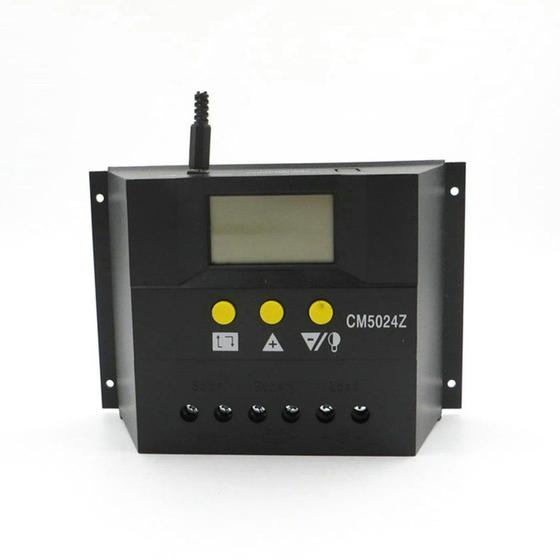 Imagem de PWM 50A 12V 24V LCD Alimentado Controlador de Carga Solar com Tem