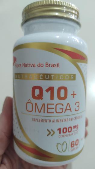 Imagem de Q10 + ÔMEGA 3 - 100mg coenzima Q10 - 60 softcaps - Flora Nativa do Brasil