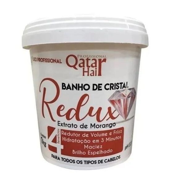 Imagem de Qatar Hair Banho de Cristal Redux Morango 1kg