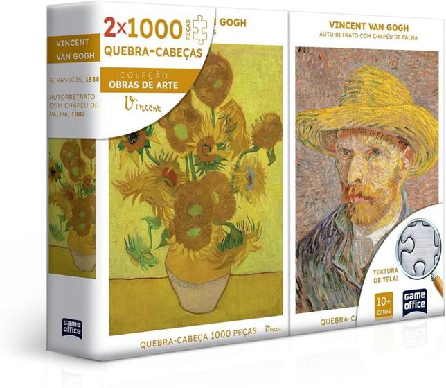 Imagem de Qc 1000Pc Van Gogh Retrato E Girassois - Toyster 002882