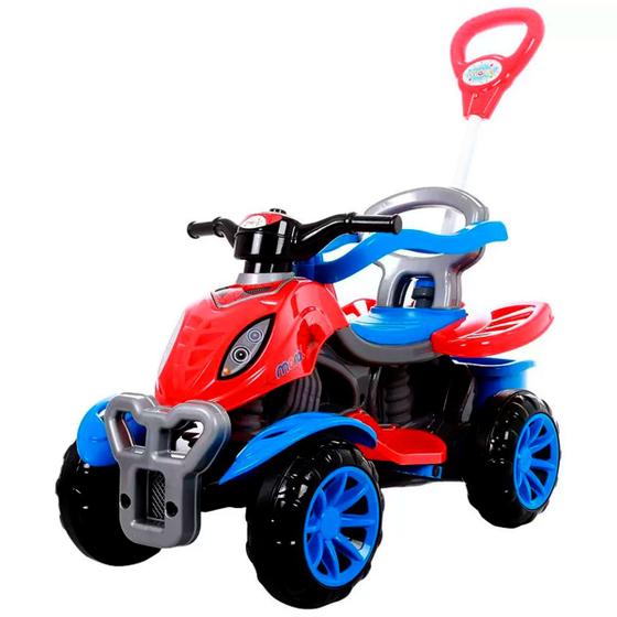 Quadriciclo com Empurrador e Pedal Spider Carrinho de Passeio Menor preço em Quadriciclo com Empurrador e Pedal Spider Carrinho de Passeio