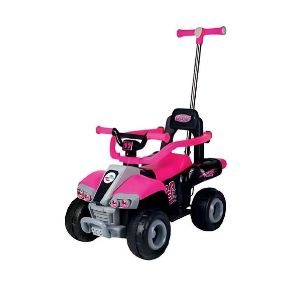 Imagem de Quadriciclo Elétrico Infantil Meninas Poderosa Rosa Unitoys