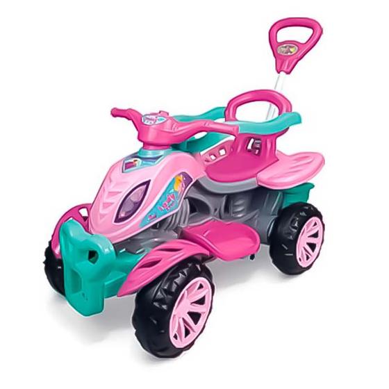 Quadriciclo Infantil 2 em 1 Passeio e Pedal Até 30 Kilos Lady Star