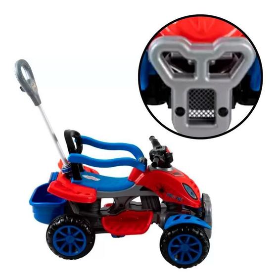 Imagem de Quadriciclo Infantil Spider Brinquedo Criança Porta Objeto