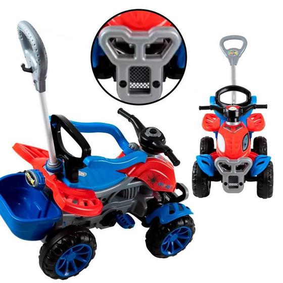 Imagem de Quadriciclo Infantil Spider Haste Guia Pedal Carrinho