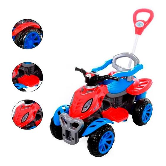 Imagem de Quadriciclo Infantil Spider Veículo Brinquedo Criança Confortável Coordenação Motora Spyder