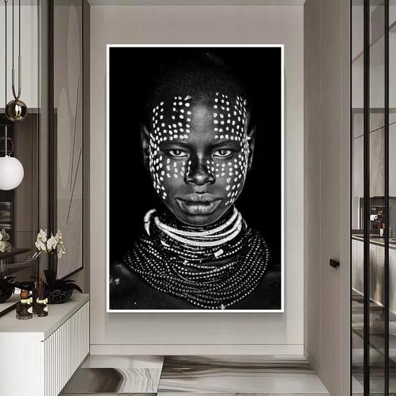 Imagem de Quadro 1 peça decoração africano cultura tribo