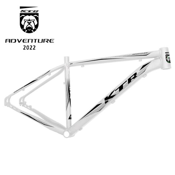 Imagem de Quadro 29 Aluminio Ktr Adventure Disco Branco C/ Preto Tam.