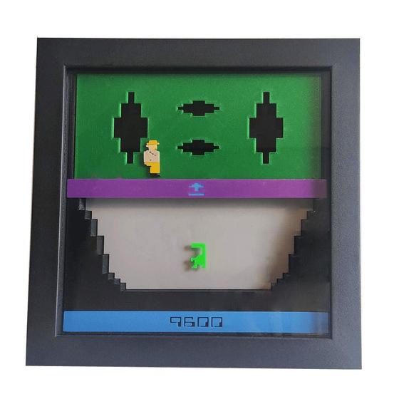 Imagem de Quadro 3d - Jogo Do Et - Atari - Impresso 3d -22cm