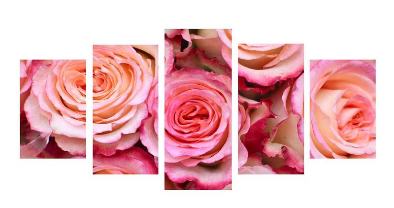 Imagem de Quadro 70x150cm em Impressão Digital  Rosas cor de Rosa Atelier Valverde