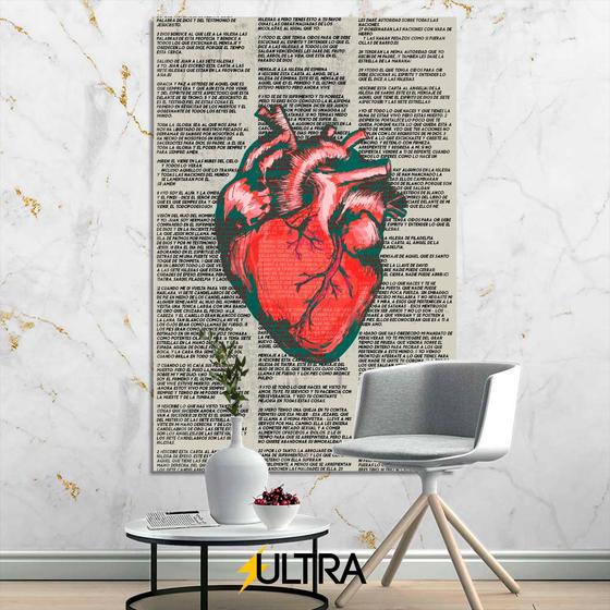 Imagem de Quadro 90x60 Decorativo p/ Quarto Tema Religioso