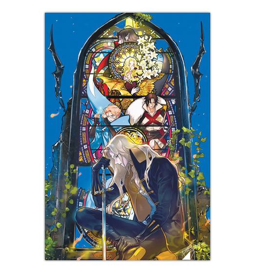 Imagem de Quadro A3 em MDF Castelvania Vitral - Placa