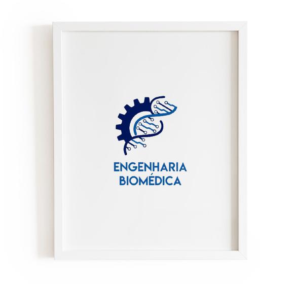 Imagem de Quadro A4 Bordado Engenharia Biomédica