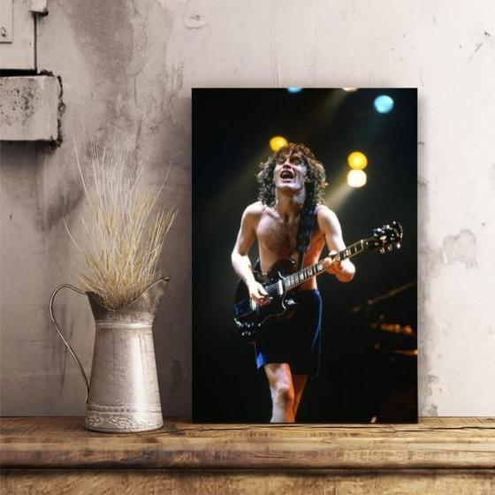 Quadro AC DC Música Banda decorativo Tela de Tecido - Wall Frame ...