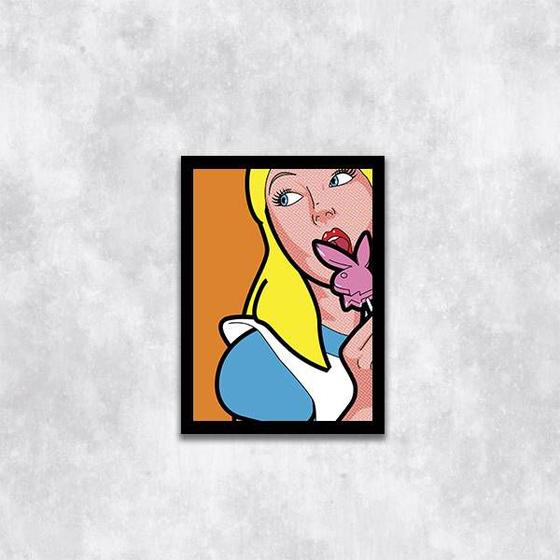 Imagem de Quadro Alice Sexy 24x18cm - com vidro