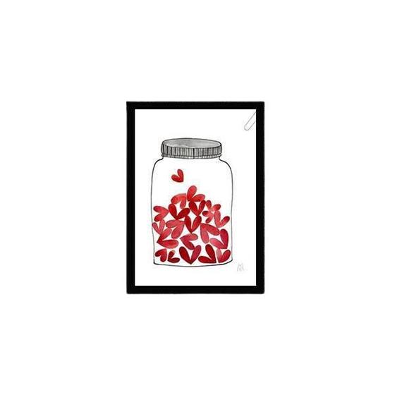 Imagem de Quadro Amor No Pote 24X18Cm - Com Vidro