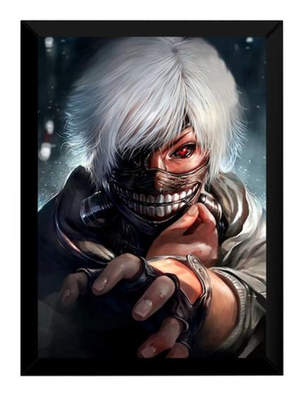 Imagem de Quadro Anime Tokyo Ghoul Arte Poster Moldurado