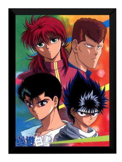 Imagem de Quadro Anime Yu Yu Hakusho Kurama Urameshi Hiei Kuwabara