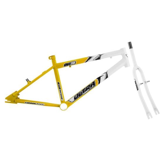 Imagem de Quadro Aro 20 Ultra Bikes Em Aço Carbono Bicolor Com Garfo Masculino