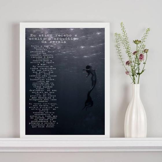 Imagem de Quadro Arquétipo Da Sereia- Ativação 33x24cm