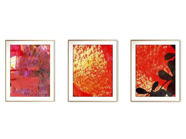 Imagem de Quadro arte 55x110 canvas formas abstratas mod 12