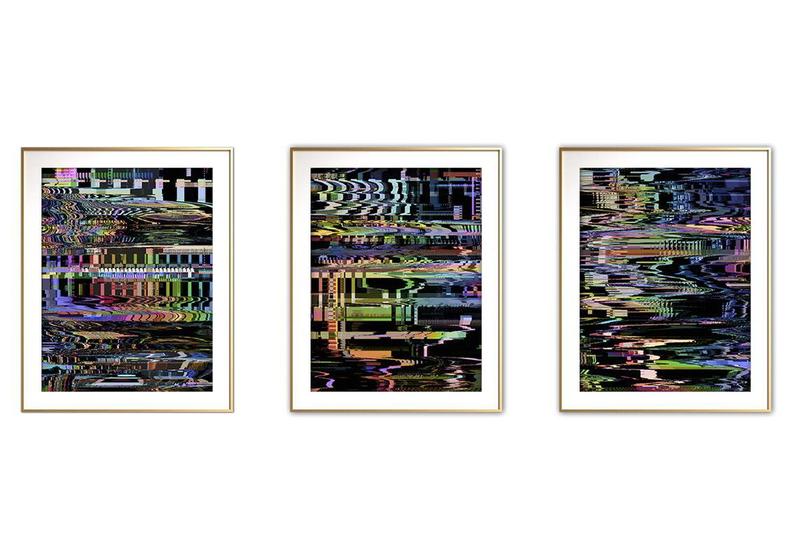 Imagem de Quadro arte 55x110 canvas formas abstratas mod 289