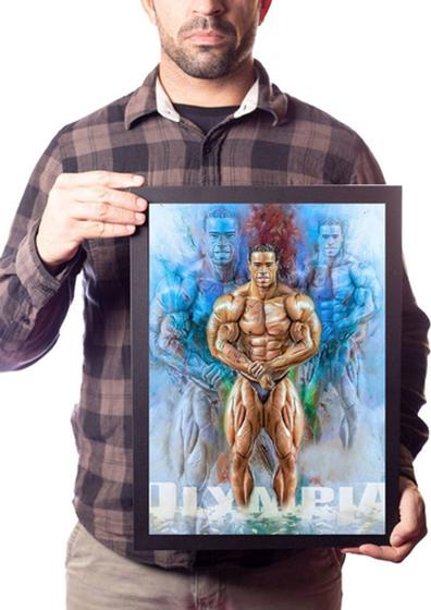 Imagem de Quadro Arte Kevin Levrone Fisiculturista Musculação