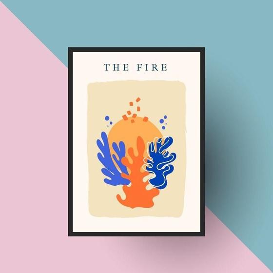 Imagem de Quadro Arte Matisse The Fire 45X34Cm - Com Vidro