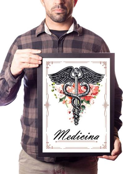 Imagem de Quadro Arte Símbolo Medicina Saúde Enfermagem Decoração