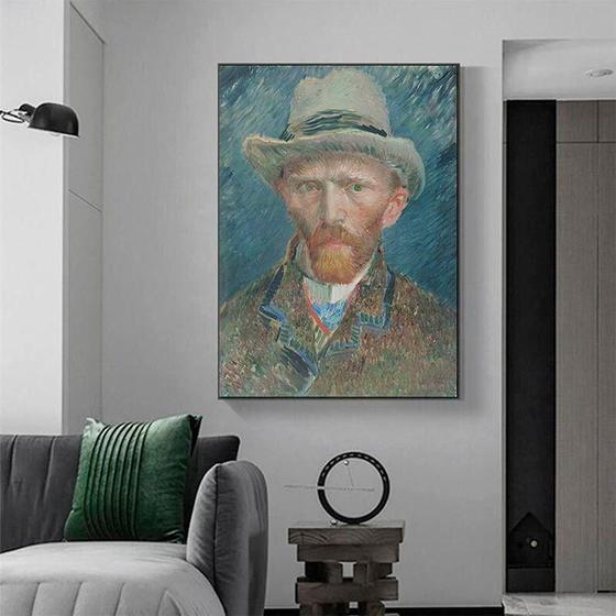 Imagem de Quadro Auto Retrato Vincent Van Gogh - Tela Única