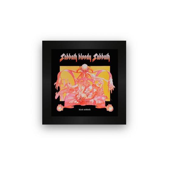 Imagem de Quadro azulejo com moldura Black Sabbath Sabbath Bloody