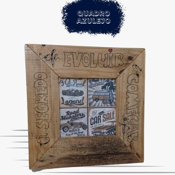 Imagem de Quadro Azulejo  LINEAP- E-commerce Madeira  Artesanal 