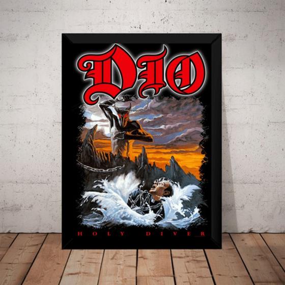 Imagem de Quadro Banda Dio Holy Diver Metal Arte Rock Classico