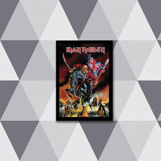 Imagem de Quadro Banda Iron Maiden Eddie 24x18cm - com vidro