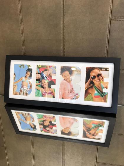 Imagem de Quadro Bebê Emoldurado com Vidro 