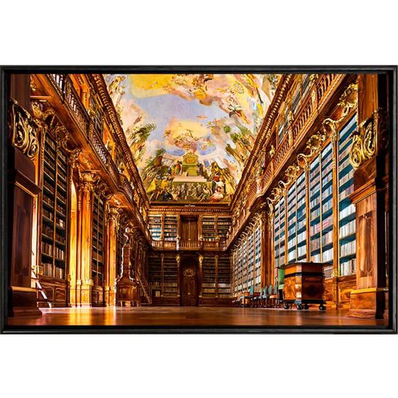 Imagem de Quadro Biblioteca 70x50 - Casa da Moldura