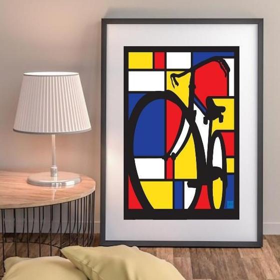 Imagem de Quadro Bicicleta Mondrian - 60X48Cm