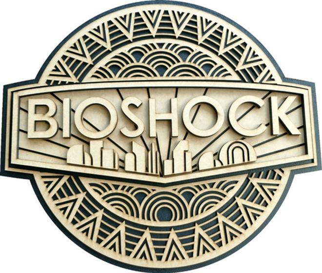 Imagem de Quadro Bioshock, Relevo, Decoração Quarto Gamer 59cm