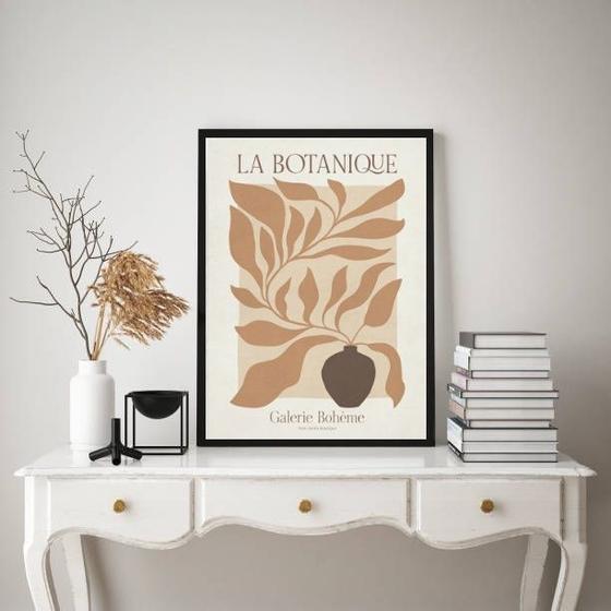 Imagem de Quadro Botânica - Arte Abstrata 24x18cm