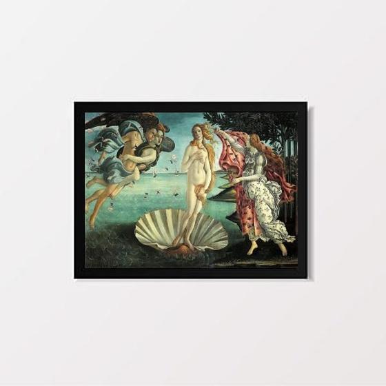 Imagem de Quadro Botticelli The Birth of Venus 45x34cm - Madeira Preto