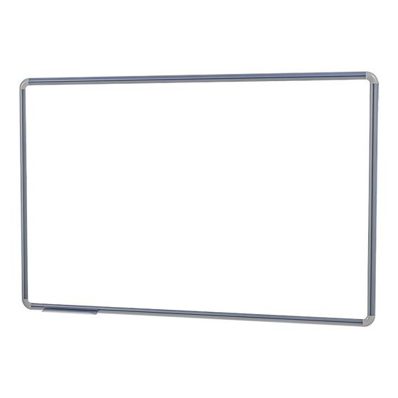 Imagem de Quadro Branco 120x90 cm Lousa com Moldura em alumínio Stalo com porta caneta e apagador fixação invisível