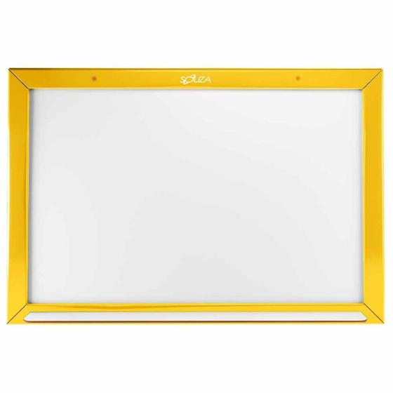 Imagem de Quadro Branco Standard Madeira 40x60cm Souza Amarelo