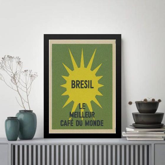 Imagem de Quadro Brasil - Melhor Café Do Mundo 45x34cm