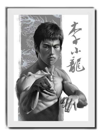 Imagem de Quadro Bruce Lee Arte Marcial Chinês Jeet Kune Do