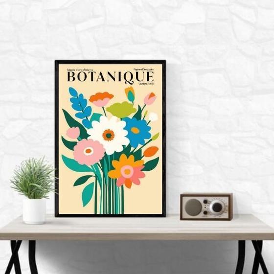 Imagem de Quadro Buquê De Flores - Botanic 24X18Cm - Com Vidro