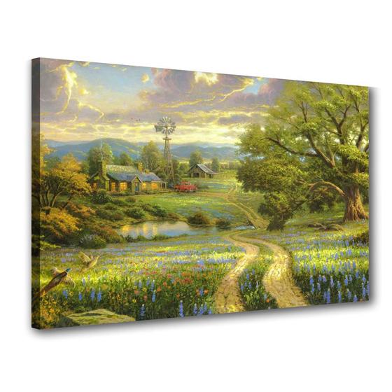 Quadro Campo Natureza Paisagem Decorativo Sala Menor preço em Quadro Campo Natureza Paisagem Decorativo Sala