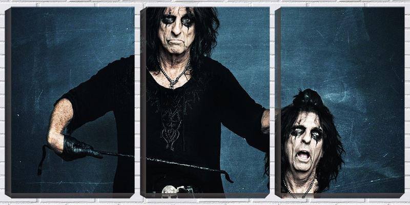 Imagem de Quadro canvas 55x110 cabeça alice cooper